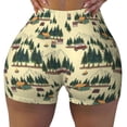 thumbnail image 2 of Fotbe Camping Caravan 1 Shorts Sin Costuras – Shorts Deportivos de Cintura Alta para Mujer, Elásticos para Gimnasio, Yoga, Running o Ciclismo-Large, 2 of 8