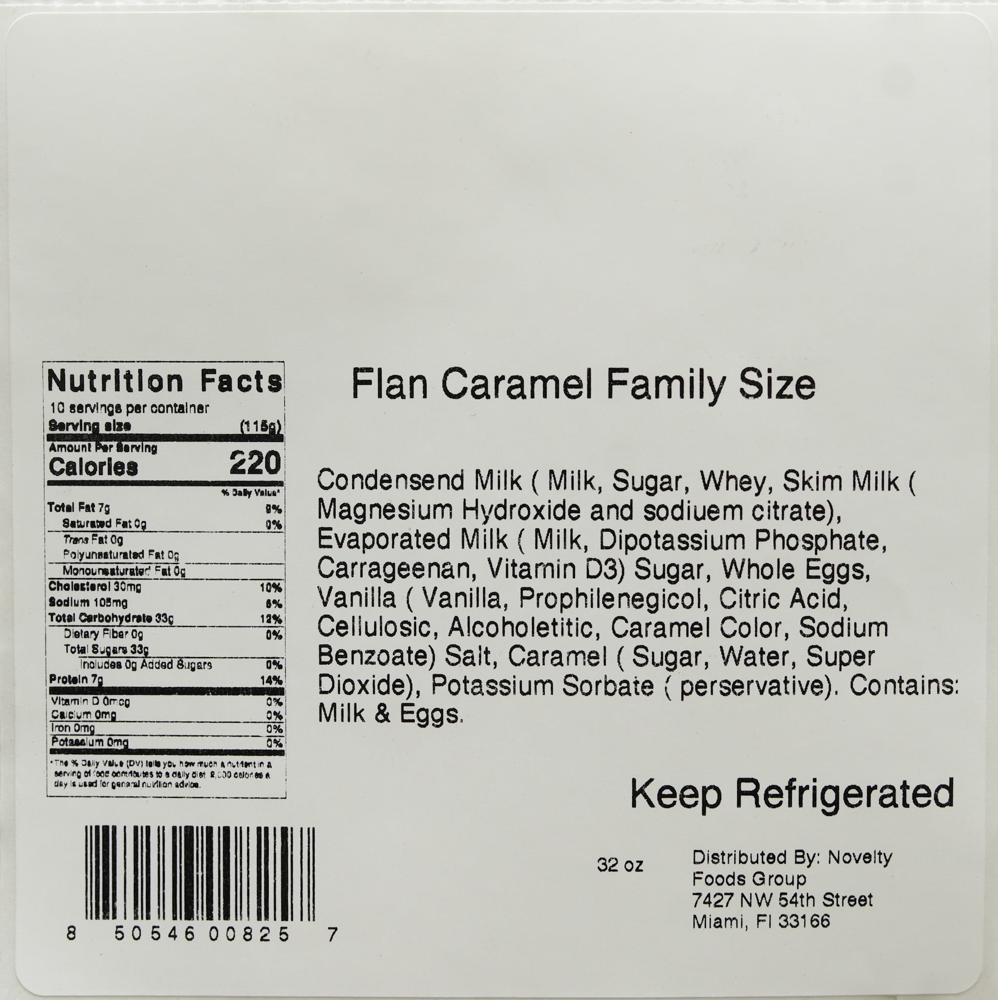 Flan Caramel Family Size