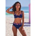 thumbnail image 6 of LASCANA Women's Contrast Print High Waisted Bikini Swimsuit Bottom Contrast Trim, 6 of 6