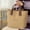 Brown, variant on Ikohbadg Canvas Tote Bag for Lunch Box and Bento, Fashionable Contrast Color Handbag for Office Workers, Spacious Canvas Lunch Bag with Sturdy Handles