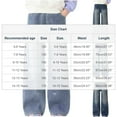 thumbnail image 3 of Cowsor Kids Bow Embroidery Casual Jeans Big Girls Elastic Waist Loose Long Pants With Pockets Comfortable Daily Denim Trousers For 5-15 Years Old, 3 of 6