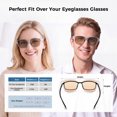 thumbnail image 6 of Photochromic Polarized Fit Over Sunglasses for Prescription Glasses, UV400 Glare Reduction Over Sunglasses for Men & Women Driving Fishing Hiking, 6 of 6