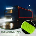 thumbnail image 5 of Uxcell Reflective Tape Strong Adhesive Safety Warning Reflector Tape, Waterproof Conspicuity for Trailers Trucks Fluorescent Green 32.8 Feet x 4 Inch, 5 of 6