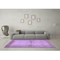 thumbnail image 3 of Ahgly Company Machine Washable Indoor Rectangle Oriental Blue Traditional Area Rugs, 2' x 4', 3 of 4
