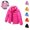 Hot Pink, variant on Mfakffe Kids Lightweight Hooded Jacket Packable Coat Casual Warm Zip Up Outerwear Light Padded Winter Jacket for Children Daily Outdoor Wear