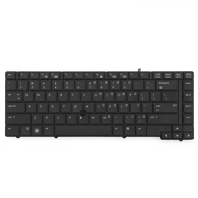 Teclado integrado, teclado ABS, tecla Multimedia de plástico, diseño en inglés de EE. UU., reemplazo de ordenador portátil para HP EliteBook 8440/8440P Eigraketly EL005922-00B