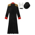 thumbnail image 6 of vastwit Women Medieval Circus Ringmaster Outfit Magician Jacket Lion Tamer Tuxedo Tailcoat Black A XL, 6 of 7