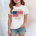 thumbnail image 2 of mgoYE 250th Anniversary Flag Tee Boys Girls Boys USA Patriotic T Shirt 250th Anniversary USA Tshirt 4th of July Shirts American Flag Tee Tops(White,13-14Years), 2 of 5