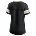 thumbnail image 3 of Women's Fanatics Black Vegas Golden Knights Iconic Athena Lace-Up T-Shirt, 3 of 3