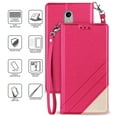 thumbnail image 3 of Case for LG Stylo 5, [Pink] Infolio Wallet Credit Card Slot ID Cover, View Stand [with Wrist Strap Lanyard] for LG Stylo 5, Stylus-5, 3 of 6