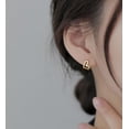 thumbnail image 2 of Solid 925 Sterling Silver Love Heart Hoop Earrings for Women Teens Heart Hoop Earrings Love Huggie, 2 of 7