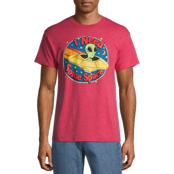 Humor Alien I Need Space Men's and Big Men's Graphic T-Shirt