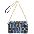 thumbnail image 2 of FORMRS Women Crossbody Purse with Chain Strap Vegan Leather Shoulder Handbag, Blue Hexagon Pattern, 2 of 7