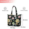 thumbnail image 4 of Pioneer Flower Floral Print Pattern Travel Tote Bags for Women Carry On,Large Weekender Bags for Women Travel,Multi Functional Duffle Bag for Work,Shopping,Sports, 4 of 5