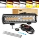 thumbnail image 1 of Barra de Luz LED Auxbeam de 12 Pulgadas 300W 6 Modos Ámbar Blanco, 1 of 8