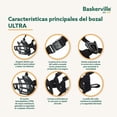 thumbnail image 2 of Bozal The Company of Animals Baskerville Ultra, talla 4, color negro, 2 of 9