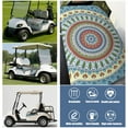 thumbnail image 6 of 51" x 31" Mandala Pattern Front Seat Cover for Golf Carts - Breathable Microfiber Towel Universal Fit for Most Popular Cart Models, 6 of 8