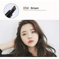 thumbnail image 3 of Magik 2 Pack Waterproof Eyebrow Pencil Retractable Slant Tip & Brush Double-ends Natural Hair-like Look (#5 Brown), 3 of 9