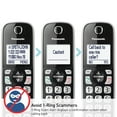thumbnail image 4 of Panasonic KX-TGD86x Series Link2Cell Bluetooth Corded Cordless Phone with Answering Machine, 4-Handset, Black & Silver, 4 of 6