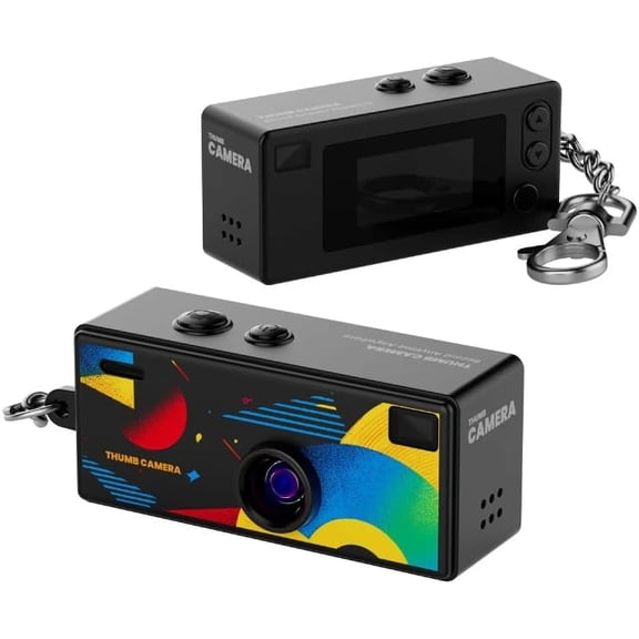 Portable G6 Thumb Camera,Retro Design 0.96-inch Vintage Mini Digital Camera 1080P Ultra-Compact Camcorder, 130 ° Wide-Angle Lens Thumb