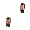thumbnail image 1 of Qarigey Reloj vintage de moda para mujer Correa ajustable única Escalas digitales claras Reloj de cuero para mujer rojo rojo 2Conjunto, 1 of 6