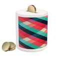 thumbnail image 2 of Celtic Piggy Bank, Vivid Colored Digital Mage Celtic Forms Geometric Elements Irish Print, Ceramic Coin Bank Money Box for Cash Saving, 3.6" X 3.2", Multicolor, by Ambesonne, 2 of 4