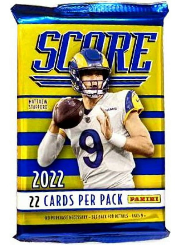NFL Panini 2022 Score Football Trading Card BLASTER Pack (22 Cards)
