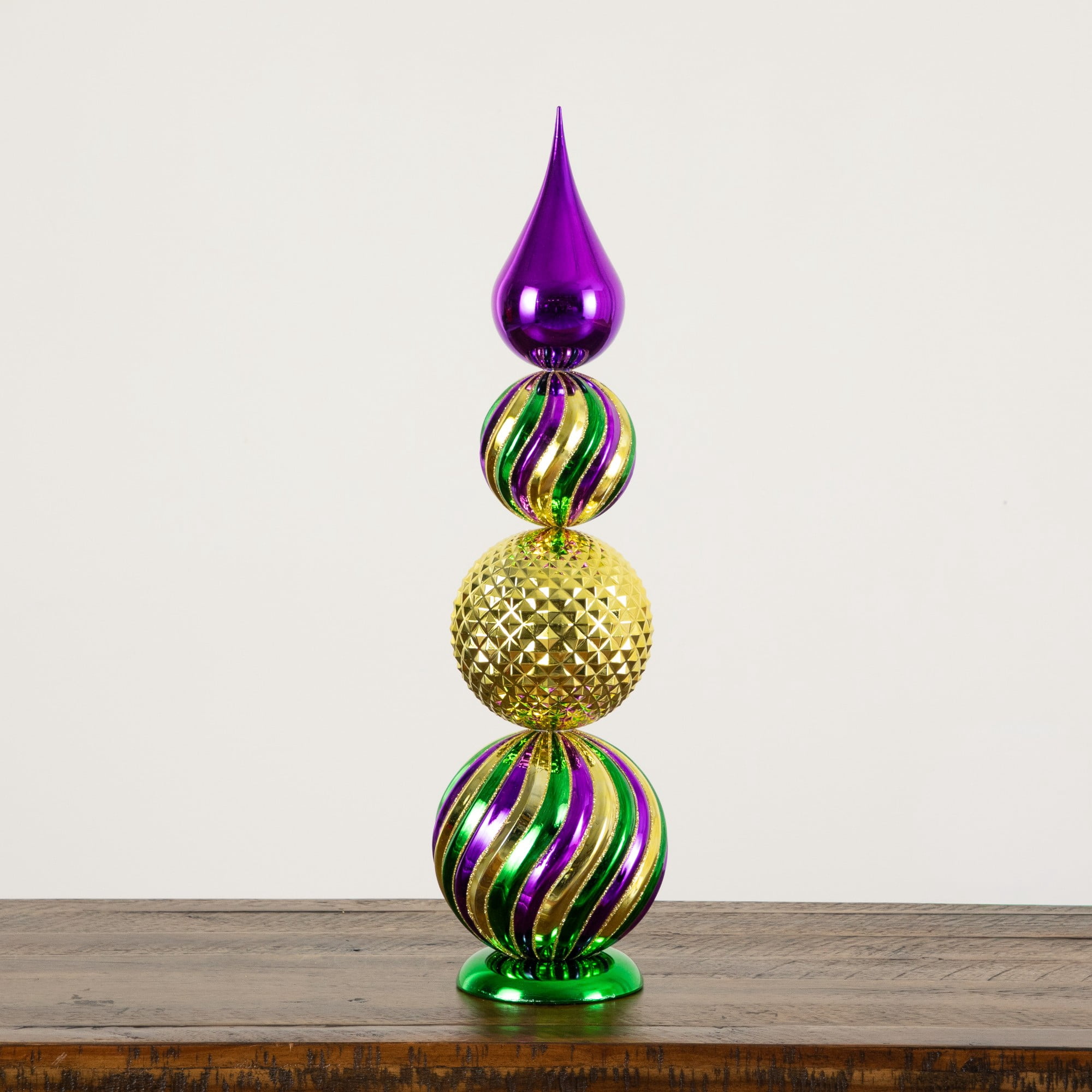 22in. Mardi Gras Finial Table Decor