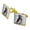 Gold, variant on Lab Labrador Puppy Dog in Beach Lounger Chair Square Cufflink Set - Silver or Gold