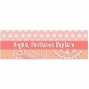 Personalized Paisley and Polka Dots Banner
