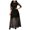 Black, variant on Vedolay Womens Dresses Women's Summer Striped Ruffle Sleeves Tie Waist Pockets Formal Swing Midi Dress,Black L