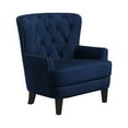 thumbnail image 5 of Lifestyle Solutions Lille Wingback Chair, Navy Blue Fabric, 5 of 10