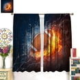 thumbnail image 4 of Soccer Goal Post Curtains for Boy Home Decor, Football Sports Stadium Blackout Rod Pocket Thermal Insulated Drapes Darkening Window Curtain for Bedroom Living Room 42x54 Inch, 4 of 4