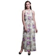 thumbnail image 1 of Bimba Floral Ladies Sleeveless Long Print Maxi Dress with Side Slits Summer Wear-XXX-Large, 1 of 6