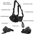 thumbnail image 3 of GFDYREE Dog Muzzle Prevents Biting Barking Chewing Breathable Drinkable Adjustable Basket Muzzle for Aggressive Small Medium Large Dogs (4 - Border Collie), 3 of 6