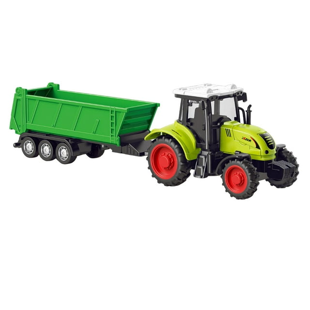 yingyy ABS Mini Engineering Vehicle Friction Powered Farm Tractor Trucks Mini Trailer Inertia Enhances Cognitive Skills transport truck