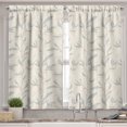 thumbnail image 2 of Ambesonne Floral Valance & Curtain, Garden Flower Sketchy Print, 55"x36", Ivory Ceil Blue and Beige, 2 of 7