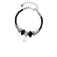 thumbnail image 2 of Delight Jewelry Crystal Clear Channel Drop Niece Celtic Knot Leather Bead Bracelet, 7"+2" Extender, 2 of 4