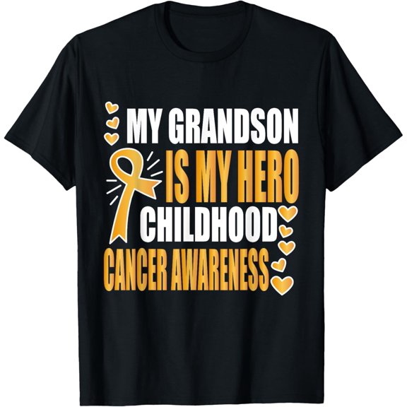 My Grandson is my hero, childhood cancer awareness shirts T-Shirt