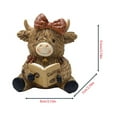 thumbnail image 2 of up to 70% off karymi Resin Cow Figurine Desktop Decoration with Coffee Theme Cute Calves Holding Sign and Ornament for Home Office Desk Decor Christmas Party Decorations Weekly flyer, 2 of 2