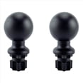 thumbnail image 1 of 2X Kayak Universal Mount Base Track Mounting Base for Ram Fishing Rod Holder Tube Kayak Accessories,2 x ring bracket,Black, 1 of 7