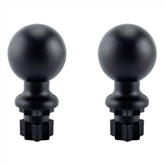 2X Kayak Universal Mount Base Track Mounting Base for Ram Fishing Rod Holder Tube Kayak Accessories,2 x ring bracket,Black