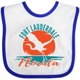 thumbnail image 3 of Inktastic Fort Lauderdale Florida Vacation Trip Boys or Girls Baby Bib, 3 of 4