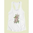 thumbnail image 3 of Cardinal Holly Christmas B Racerback Tank Women -Jennifer Paxton Parker Designs, Female Small, 3 of 4