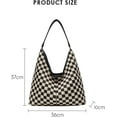 thumbnail image 2 of Sdmnsg-T Slouchy Shoulder Bag Checkered Y2K Hobo Tote Bag for Women Vintage Checkerboard Large Capacity Crossbody Purse Casual Retro, 2 of 8