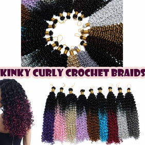 S Noilite 14 Inches Afro Marley Bob Crochet Hair Full Head Hair