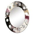 thumbnail image 2 of DESIGN ART Designart "Gold and Pink Fluid Fusion II" Abstract Modern Wall Mirror 24in.x36in., 2 of 4