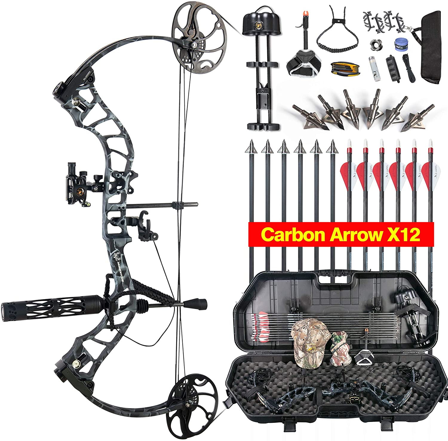 XGEEK Daibow MOMENTOUS Compound Bow Hard Bow Case Package,CNC Milling