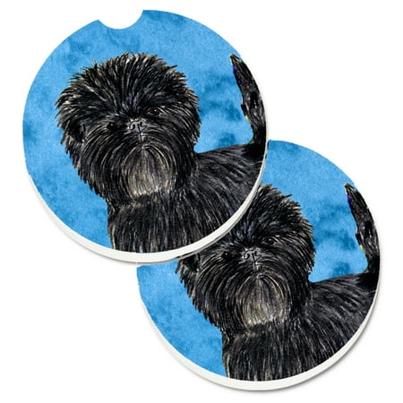 

Carolines Treasures SS4787-BUCARC Blue Affenpinscher Set of 2 Cup Holder Car Coasters Large multicolor