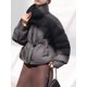 thumbnail image 4 of Chaqueta de invierno 2024 para mujer, nueva chaqueta de estilo chino con cuello de plumón de pato blanco corto, nueva chaqueta acolchada con hebilla de cuerno de vaca china, 4 of 4